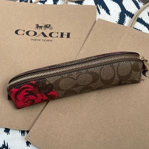 New. Coach. Makeup or pencil case.